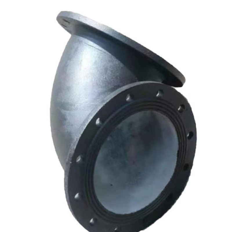 Flanged ductile iron bend
